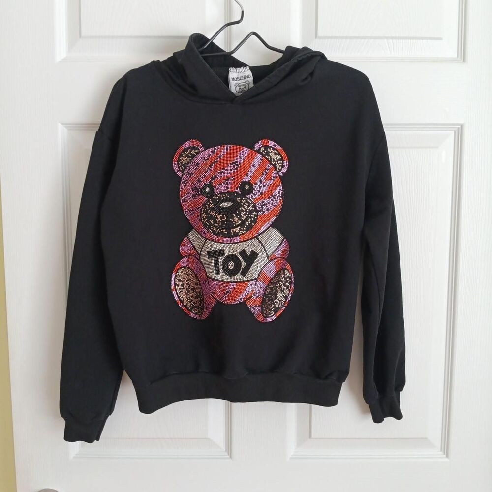 Moschino Couture Women's Rhinestone Pullover Hoodie Size S